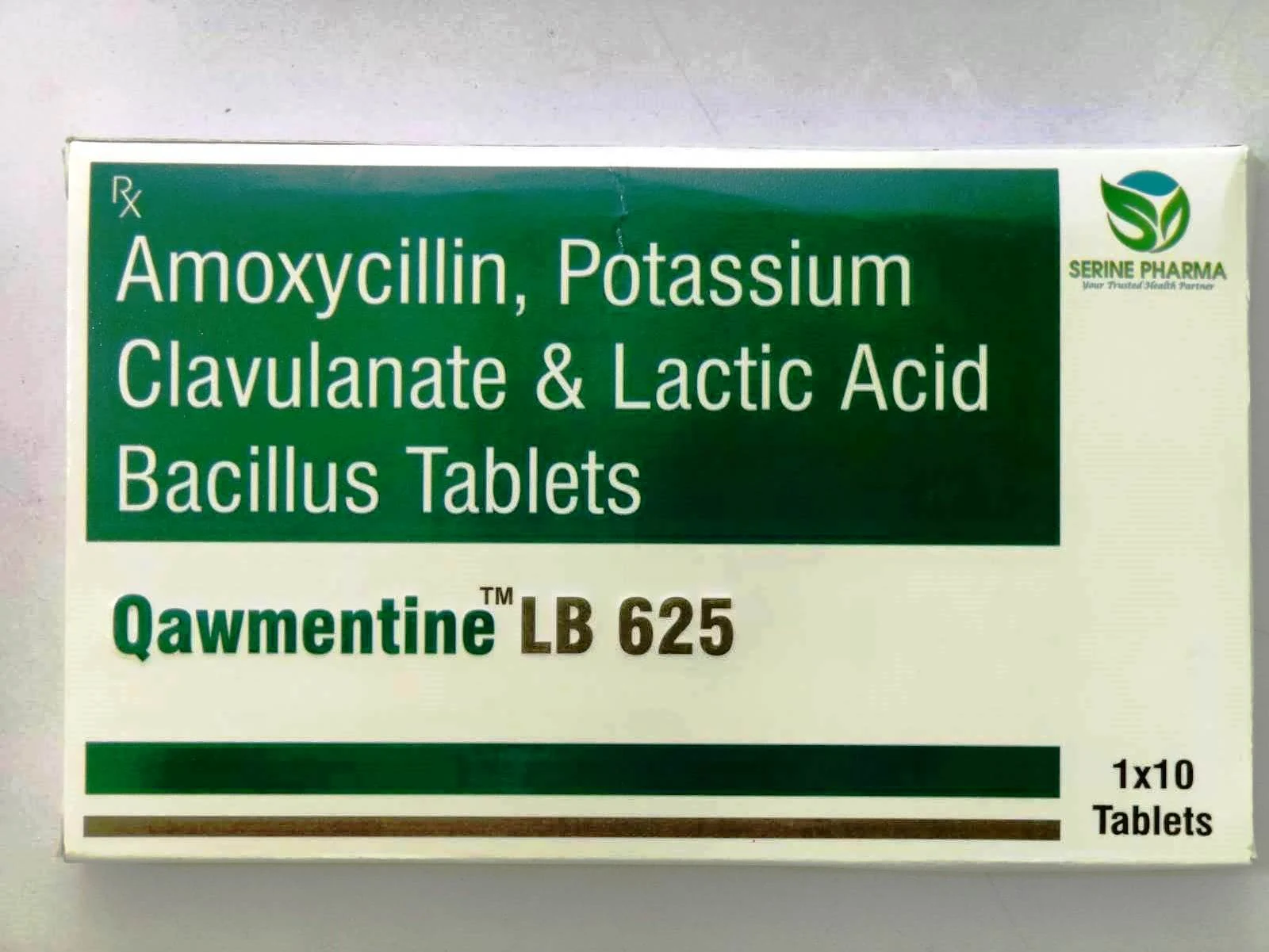 Qawmentine LB 625 — Front of carton