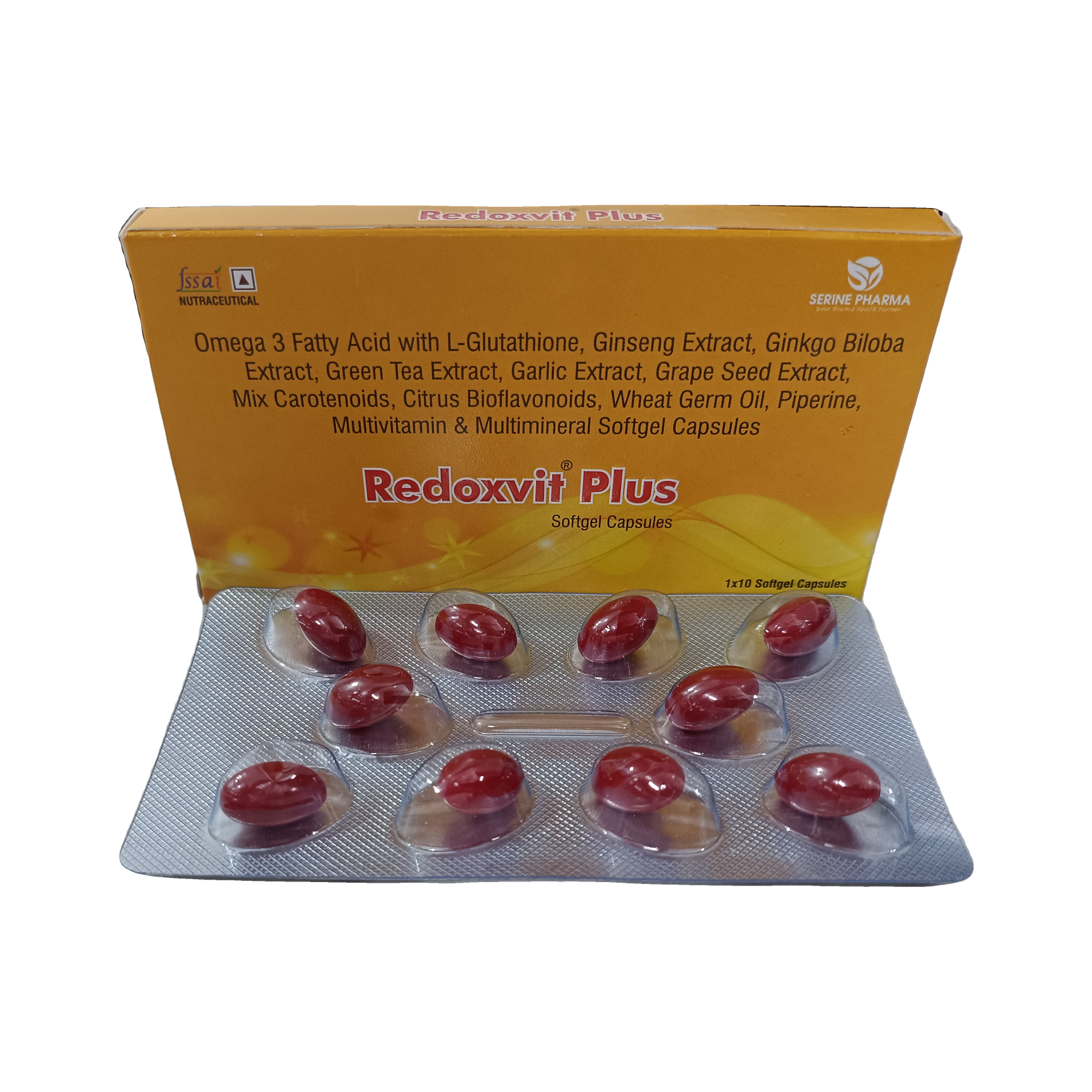 Redoxvit™ Plus — Blister strip — detail view