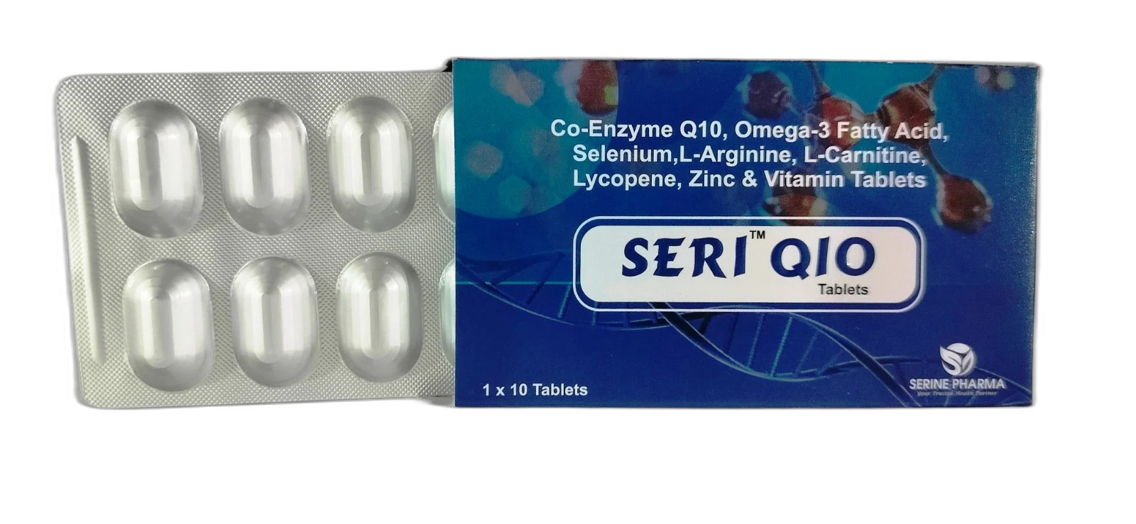 SERI Q10™ — Blister strip — detail view