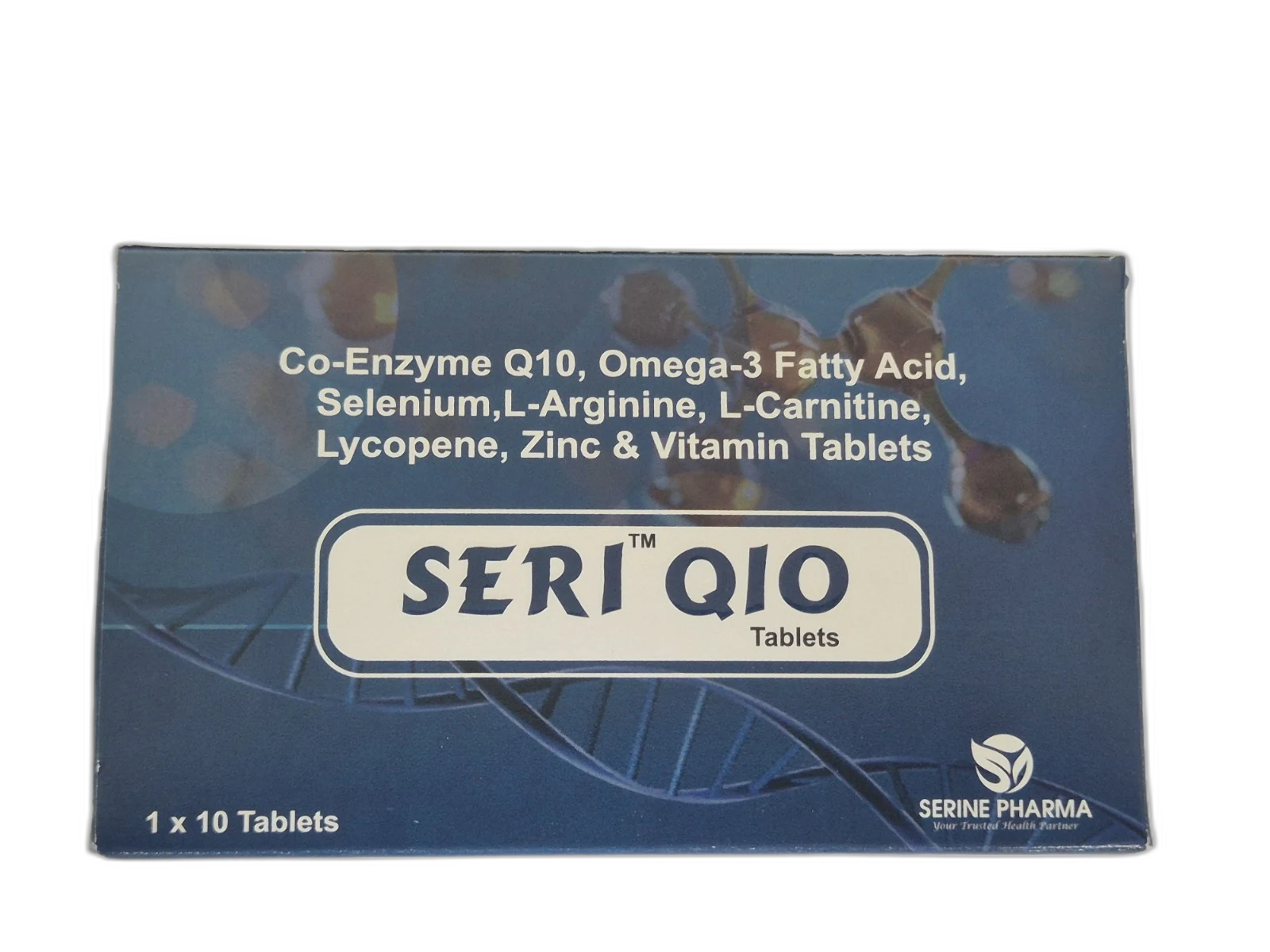 SERI Q10™ — Outer carton — front panel