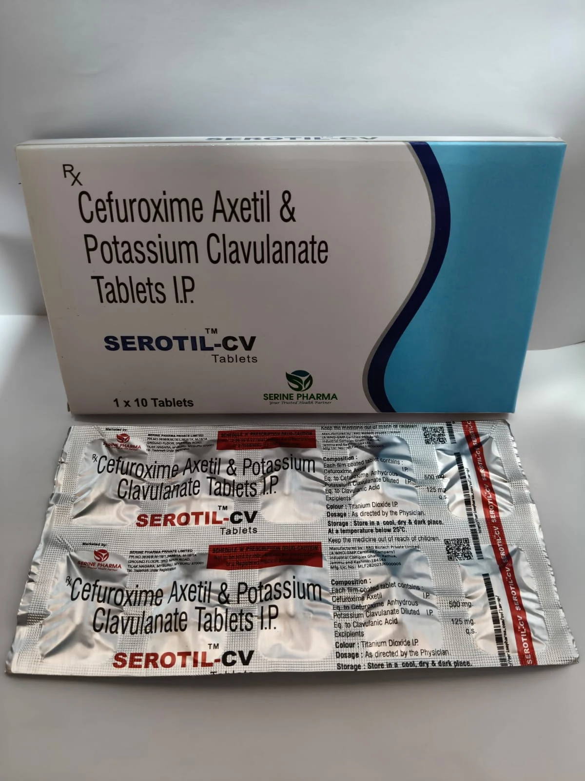 SEROTIL™ CV — Front of carton